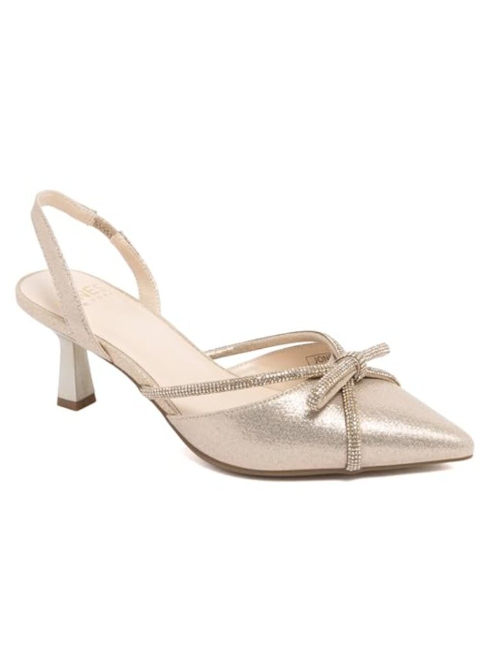 Jones New York Womens Pointed Toe Slingback Kitten Heels Dress Pump